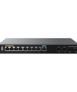 Alternative view of Router Gigabit VPN / Balanceador de cargas / 60,000 sesiones NAT / 9 puertos 10/100/1000 Mbps + 2 puertos SFP (WAN/LAN) / 1 puerto entrada PoE(af/at) / 2 puertos salida PoE (af/at) / Compatible con GWN Cloud.