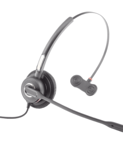 Diadema monoaural con tecnología antishock para teléfonos IP FANVIL y Polycom con micrófono de cancelación de ruido, larga durabilidad 8 Globaltecnoly HT201 AD 1 l