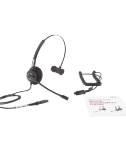 Diadema monoaural con tecnología antishock para teléfonos IP FANVIL y Polycom con micrófono de cancelación de ruido, larga durabilidad 11 Globaltecnoly HT201 AD 4 l