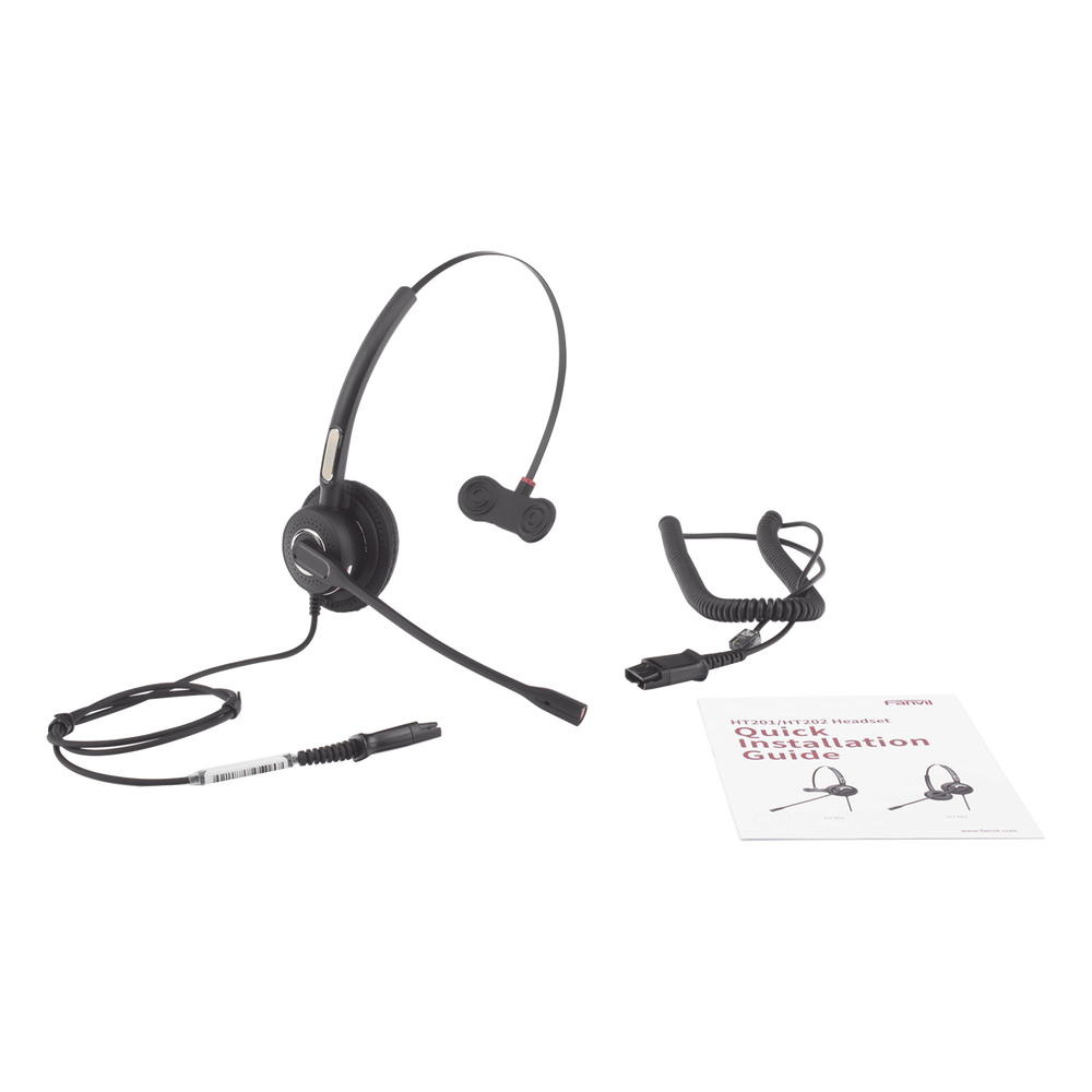 Diadema monoaural con tecnología antishock para teléfonos IP FANVIL y Polycom con micrófono de cancelación de ruido, larga durabilidad 6 Diadema monoaural con tecnología antishock para teléfonos IP FANVIL y Polycom con micrófono de cancelación de ruido, larga durabilidad - Imagen 6