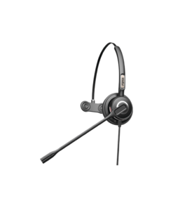 Diadema monoaural con tecnología antishock para teléfonos IP FANVIL y Polycom con micrófono de cancelación de ruido, larga durabilidad