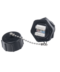 Jack Industrial RJ45 Categoría 6 Blindado, IP67 (Waterproof) 3 Globaltecnoly LPC6WPJK AD 2 l