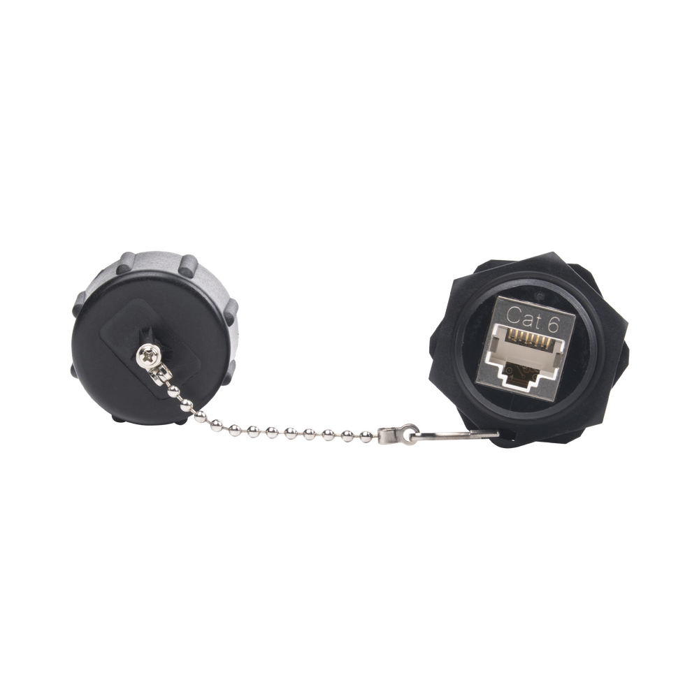 Jack Industrial RJ45 Categoría 6 Blindado, IP67 (Waterproof) 1 Jack Industrial RJ45 Categoría 6 Blindado, IP67 (Waterproof)