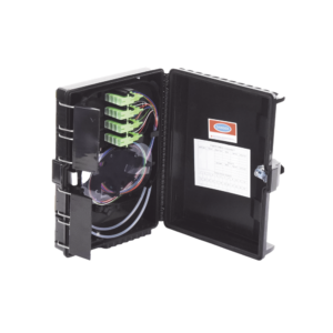 Alternative view of Caja NAP (Network Access Point) Cierre de Empalme para 24 fusiones de fibra óptica, Interior/Exterior, con 16 acopladores SC/APC y splitter 1x16, IP65