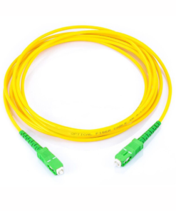 Jumper de Fibra Óptica Monomodo SC/APC SC/APC Simplex, color amarillo, 2 metros