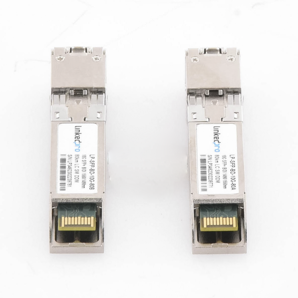Transceptores Bidireccionales SFP+ (Mini-Gbic) / Monomodo / 10 Gbps de velocidad / Conector LC / Hasta 80 km de Distancia / 2 Piezas 2 Transceptores Bidireccionales SFP+ (Mini-Gbic) / Monomodo / 10 Gbps de velocidad / Conector LC / Hasta 80 km de Distancia / 2 Piezas - Imagen 2