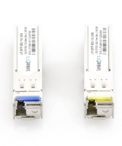 Transceptores Bidireccionales SFP (Mini-Gbic) / Monomodo / 1.25 Gbps de velocidad / Conector LC / Hasta 20 km de Distancia / 2 Piezas 8 Globaltecnoly LPSFPBD1G20 AD 3 l