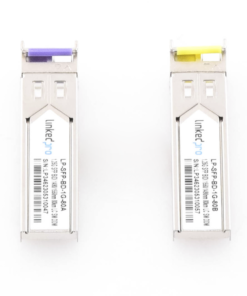 Transceptores Bidireccionales SFP (Mini-Gbic) / Monomodo / 1.25 Gbps de velocidad / Conector LC / Hasta 80 km de Distancia / 2 Piezas 5 Globaltecnoly LPSFPBD1G80 AD 1 l