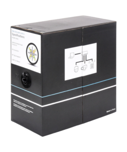 Principal 187 Bobina de cable 305 Metros Cat6, 24 AWG, Climas EXTREMOS, Color negro, sin blindar, para intemperie