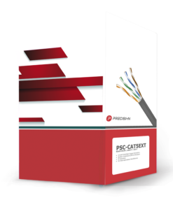 Bobina de cable de UTP de 4 pares Cat5e de 305 m (1000 ft), 100% Cobre, LDPE Resistente a rayos UV, Color Negro, 24 AWG, Uso en Exterior, Para Aplicaciones de Voz, Datos y Video