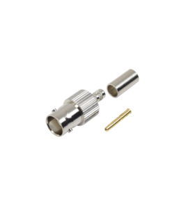 Conector BNC Hembra de anillo plegable para cable RG-58/U, RG-142/U.