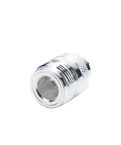 Principal 393 Conector N Hembra de Anillo Plegable para Cables RG-58/U, Níquel/ Oro/ Teflón.