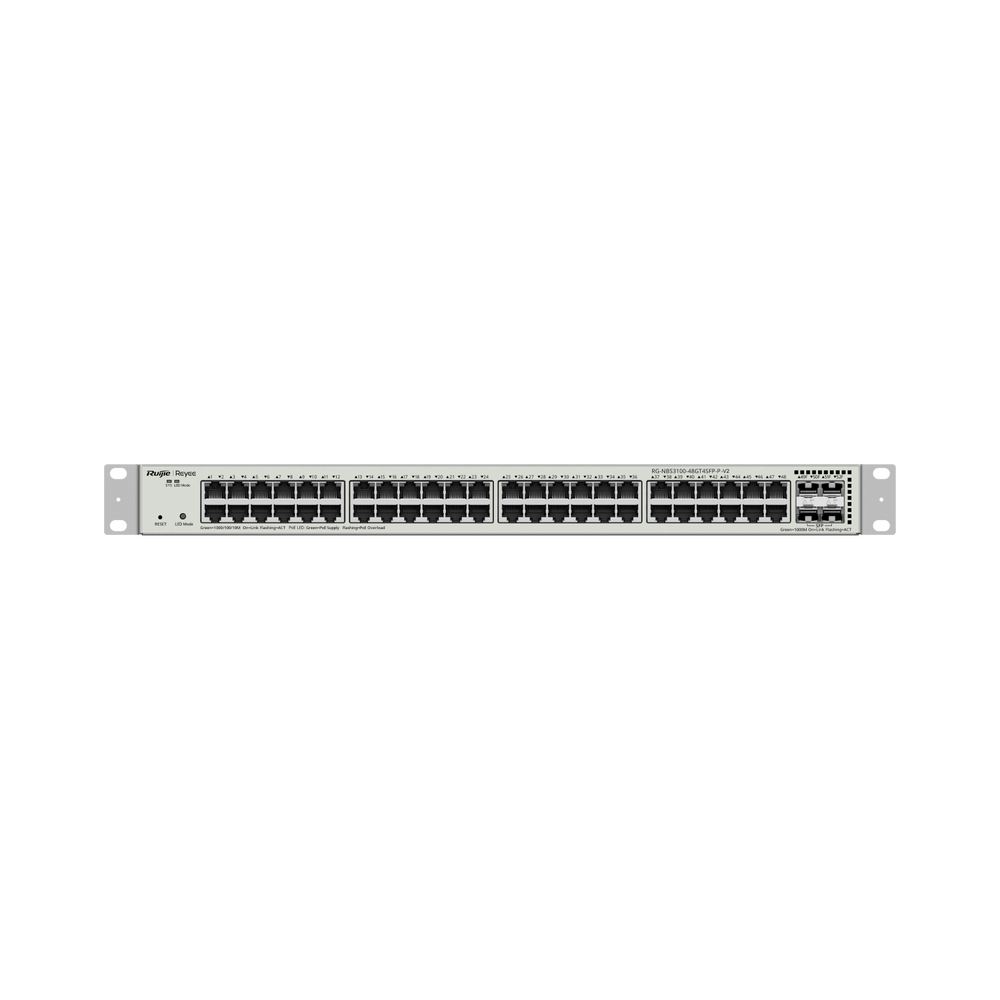 Switch Administrable L2 PoE+ hasta 370W, 48 Puertos Gigabit, 4 puertos SFP 1G, Administración Remota en la Nube. 2 Switch Administrable L2 PoE+ hasta 370W, 48 Puertos Gigabit, 4 puertos SFP 1G, Administración Remota en la Nube. - Imagen 2