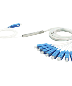 Splitter (Divisor Óptico) tipo PLC, 1x8, conectores SC/UPC