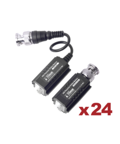 Kit de 24 pares de transceptores pasivos TurboHD para aplicaciones de video por UTP cat 5e/6 en alta definición