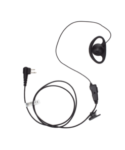 Sport Shop 10 Micrófono de solapa con gancho auricular en forma de D para radios HYT BD-506 y Motorola R2/EP450/ RVA50/ DTR620/ DTR720/ DEP450/ EP350/ VX80/ MAG ONE