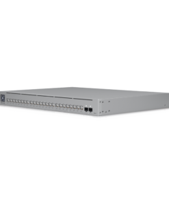 Alternative view of UniFi Switch USW-Pro-24-POE Gen2, con funciones capa 3, de 24 puertos PoE 802.3at/bt + 2 puertos 1/10G SFP+, 400W, pantalla informativa
