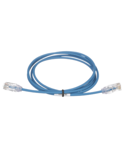 Cable de Parcheo TX6, UTP Cat6, Diámetro Reducido (28AWG), Color Azul, 10ft