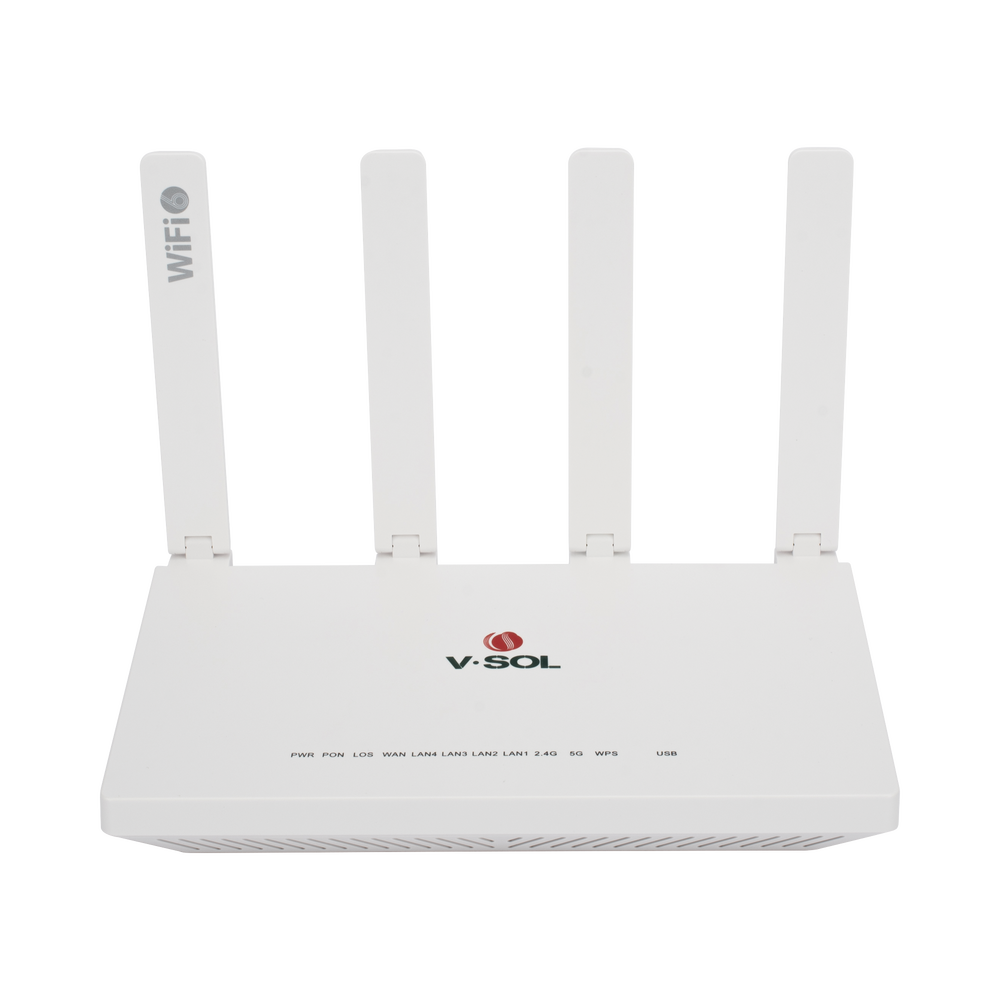 ONU GPON/EPON con Wi-Fi 6 AX1500 / Wi-Fi Doble banda 2.4 y 5 GHz / 4 Puertos Gigabit / Puerto PON SC/UPC, Hasta 1500 Mbps con Antena plegable de 180° 4 ONU GPON/EPON con Wi-Fi 6 AX1500 / Wi-Fi Doble banda 2.4 y 5 GHz / 4 Puertos Gigabit / Puerto PON SC/UPC, Hasta 1500 Mbps con Antena plegable de 180° - Imagen 4