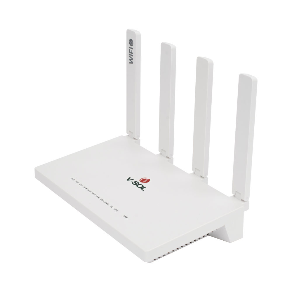 ONU GPON/EPON con Wi-Fi 6 AX1500 / Wi-Fi Doble banda 2.4 y 5 GHz / 4 Puertos Gigabit / Puerto PON SC/UPC, Hasta 1500 Mbps con Antena plegable de 180° 2 ONU GPON/EPON con Wi-Fi 6 AX1500 / Wi-Fi Doble banda 2.4 y 5 GHz / 4 Puertos Gigabit / Puerto PON SC/UPC, Hasta 1500 Mbps con Antena plegable de 180° - Imagen 2