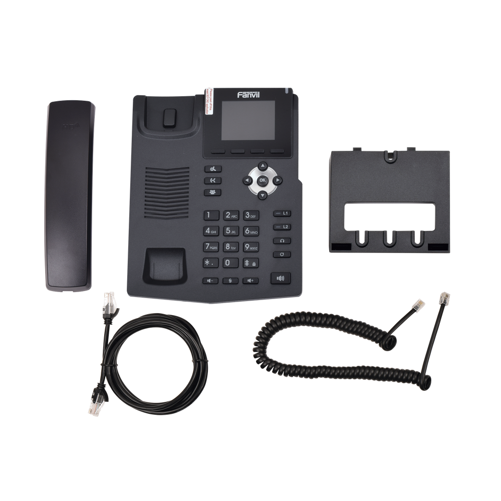 Teléfono IP empresarial para 2 lineas SIP con pantalla LCD de 2.8 pulgadas a color, puertos Gigabit y conferencia de 3 vías, PoE 5 Teléfono IP empresarial para 2 lineas SIP con pantalla LCD de 2.8 pulgadas a color, puertos Gigabit y conferencia de 3 vías, PoE - Imagen 5