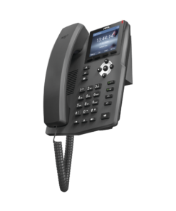 Teléfono IP empresarial para 2 lineas SIP con pantalla LCD de 2.8 pulgadas a color, puertos Gigabit y conferencia de 3 vías, PoE 13 Globaltecnoly X3G AD 3 l