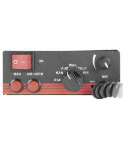 Alternative view of Sirena Vehicular de 200W de Potencia, Con Switch Giratorio de 6 posiciones, Micrófono de Uso Rudo e Interconexión a Radio