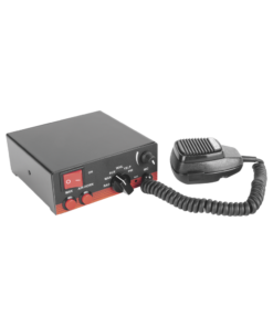 Sirena Vehicular de 200W de Potencia, Con Switch Giratorio de 6 posiciones, Micrófono de Uso Rudo e Interconexión a Radio