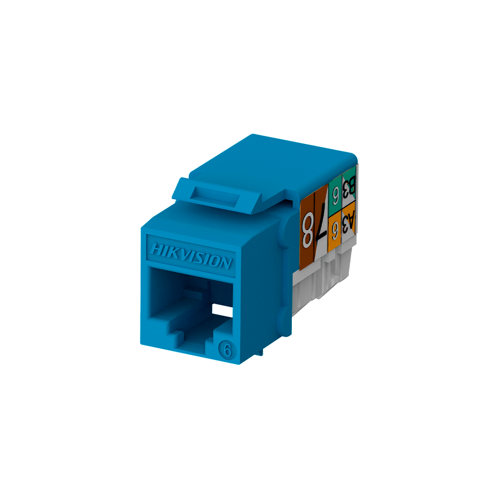 Jack hembra Rj45 / Color Azul / Paquete Por 50 Piezas / Keystone / Ponchado 90° 1 Jack hembra Rj45 / Color Azul / Paquete Por 50 Piezas / Keystone / Ponchado 90°
