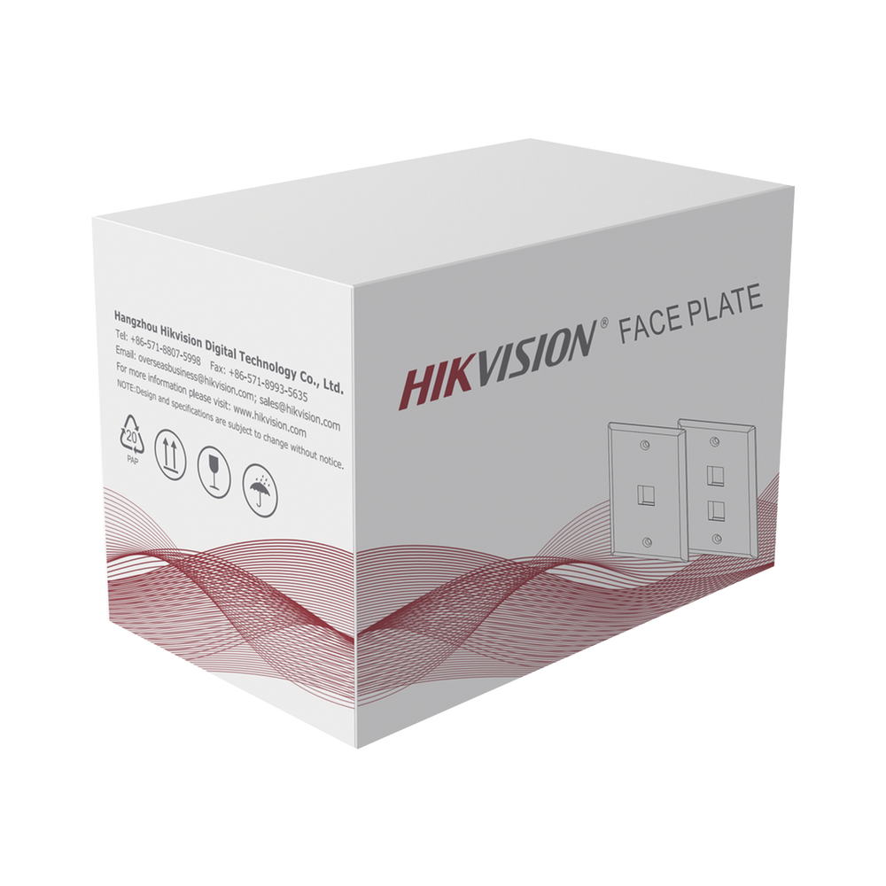 Placa de Pared (Face Plate) / 2 Puertos / Color Blanco / Caja con 20 Piezas / ABS 2 Placa de Pared (Face Plate) / 2 Puertos / Color Blanco / Caja con 20 Piezas / ABS - Imagen 2