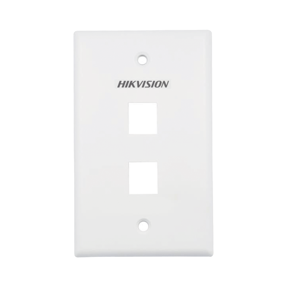 Placa de Pared (Face Plate) / 2 Puertos / Color Blanco / Caja con 20 Piezas / ABS 1 Placa de Pared (Face Plate) / 2 Puertos / Color Blanco / Caja con 20 Piezas / ABS