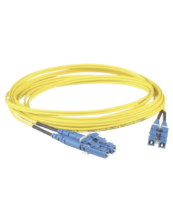 Jumper de Fibra Optica Monomodo 9/125 OS2, LC-LC Duplex, LSZH, Color Amarillo, 3 Metro 4 Globaltecnoly F92ELLNLNSNM003 LAT DER l
