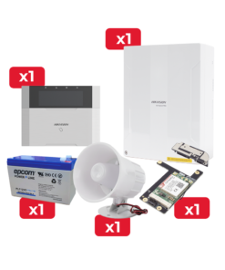 Kit de Alarma DSPHA64LP / Teclado / Sirena / Comunicador 3G/4G / Batería de Respaldo