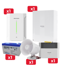 Kit de Alarma DSPHA64LP / Teclado / Sirena / Expansor de Zonas Cableadas / Batería de Respaldo