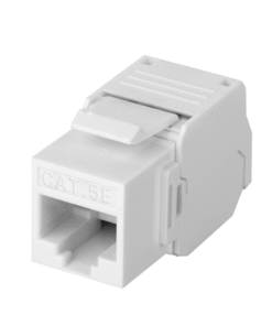 Principal 237 Módulo Jack Keystone Cat5e (toolless), con terminación en ángulo 180 º Color Blanco, Compatible con Faceplate y Patchpanel Linkedpro