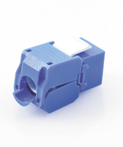 Módulo Jack Keystone Cat6 (toolless), con terminación en ángulo 180 º Color Azul, Compatible con Faceplate y Patchpanel Linkedpro 5 Globaltecnoly LPKJ610TTBU AD 1 l