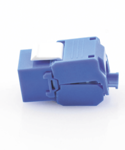 Módulo Jack Keystone Cat6 (toolless), con terminación en ángulo 180 º Color Azul, Compatible con Faceplate y Patchpanel Linkedpro 7 Globaltecnoly LPKJ610TTBU AD 3 l