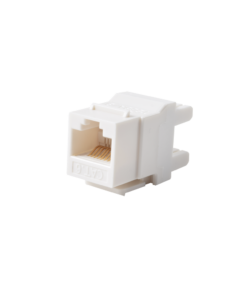Módulo Jack Keystone Cat6 con terminación 110 (Punchdown) ángulo 180 º Color Blanco 4 Globaltecnoly LPKJ649WH AD 2 l