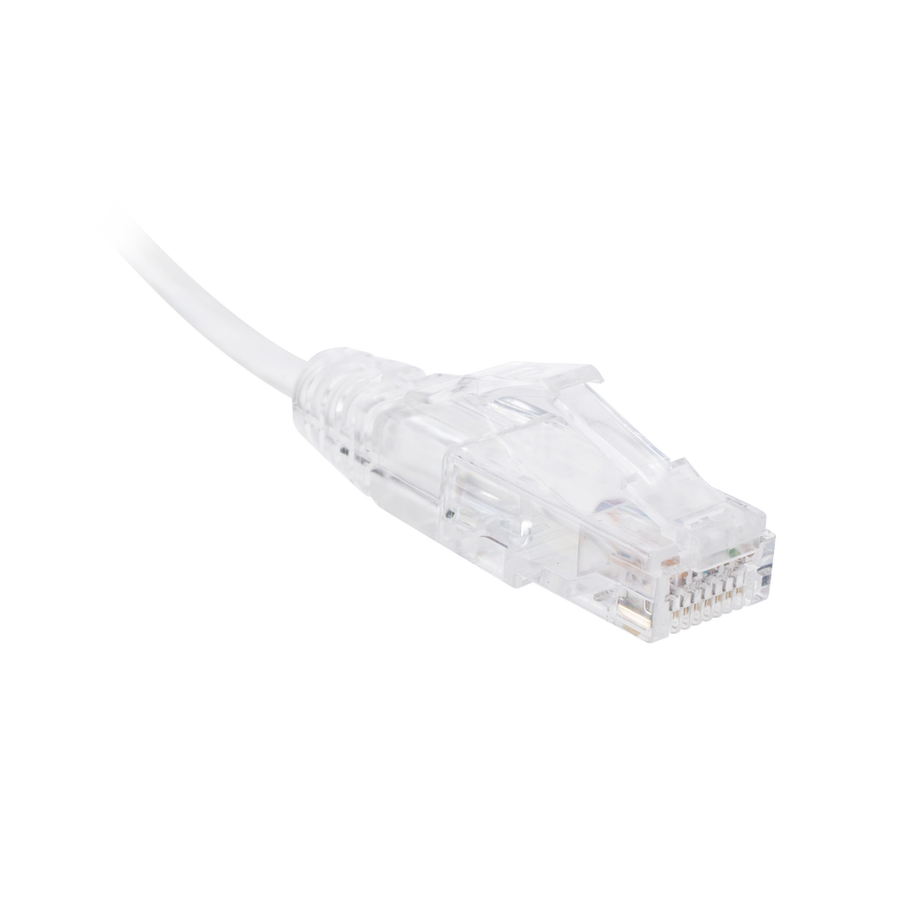 Cable de Parcheo Slim UTP Cat6 - 30 cm Blanco, Diámetro Reducido (28 AWG) 2 Cable de Parcheo Slim UTP Cat6 - 30 cm Blanco, Diámetro Reducido (28 AWG) - Imagen 2