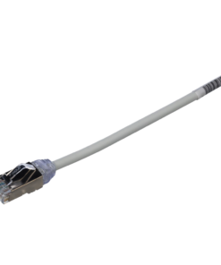 Patch Cord Cat6A, Diametro Reducido 28 AWG, Blindado S/FTP, CM/LS0H, 2 m, Color Gris