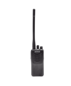 Alternative view of 136-174 MHz, Práctico y Ligero, MIL-STD-810, 16 Canales, DTMF, IP54, VOX, Scan, Incluye antena, batería, cargador y clip