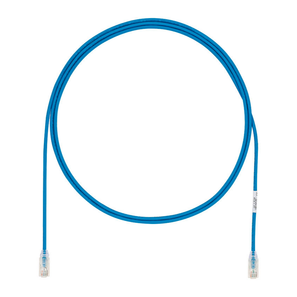 Cable de Parcheo UTP Cat6A, CM/LSZH, Diámetro Reducido (28AWG), Color Azul, 6 metro 1 Cable de Parcheo UTP Cat6A, CM/LSZH, Diámetro Reducido (28AWG), Color Azul, 6 metro