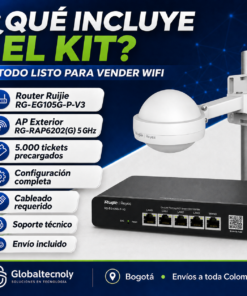 Alternative view of Vende Internet por Fichas | Kit Hotspot Ruijie + 5.000 Tickets
