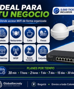 Vende Internet por Fichas | Kit Hotspot Ruijie + 5.000 Tickets 9 Vende Internet por Fichas | Kit Hotspot Ruijie + 5.000 Tickets - Imagen 4