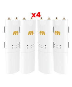 PACK DE 4 RADIOS CONECTORIZADO PTP 4.9 - 6.4 GHZ Y PTMP, 4.9 - 6.2 GHZ, 500 MBPS, MIMO 2X2