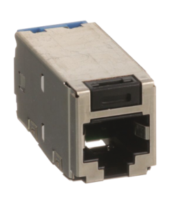 Conector Jack RJ45 Blindado, Estilo TG, Mini-Com, Categoría 6A, de 8 posiciones y 8 cables, Color Negro 6 Globaltecnoly CJS6X88TGY AD 1 l
