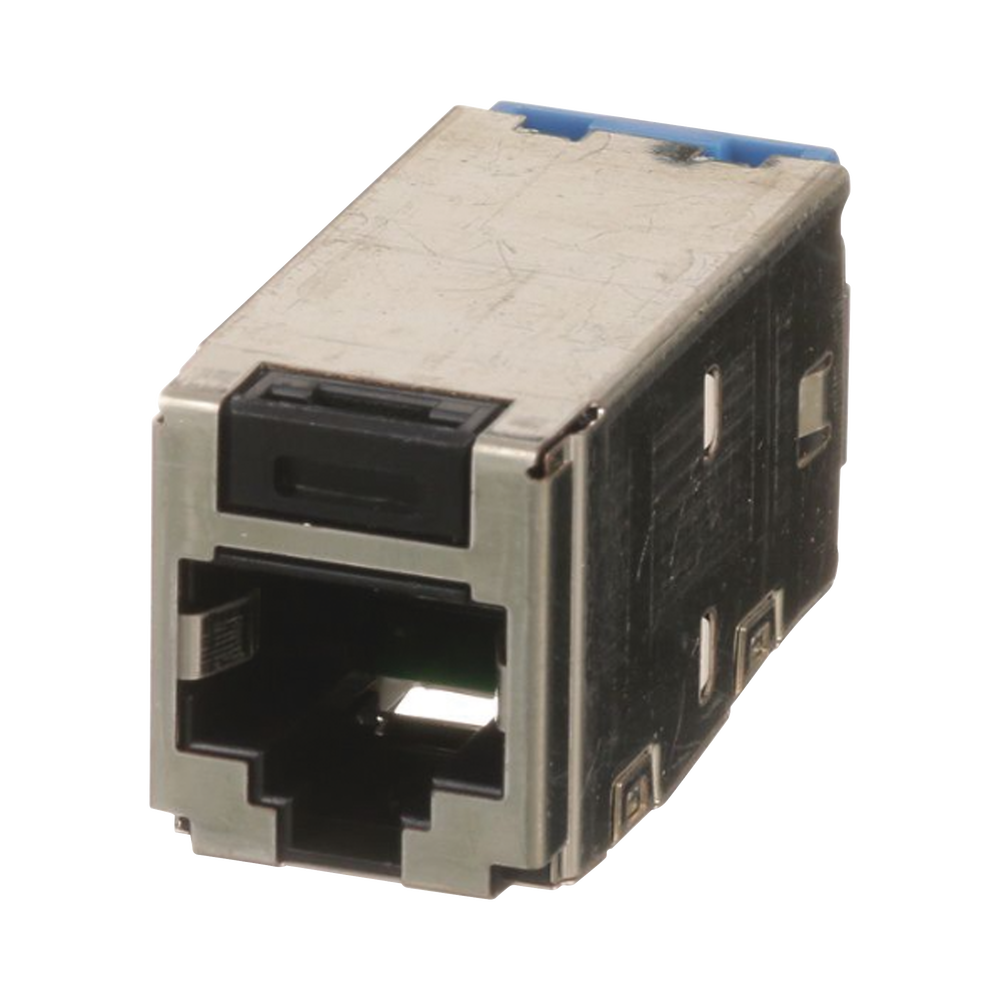 Conector Jack RJ45 Blindado, Estilo TG, Mini-Com, Categoría 6A, de 8 posiciones y 8 cables, Color Negro 4 Conector Jack RJ45 Blindado, Estilo TG, Mini-Com, Categoría 6A, de 8 posiciones y 8 cables, Color Negro - Imagen 4