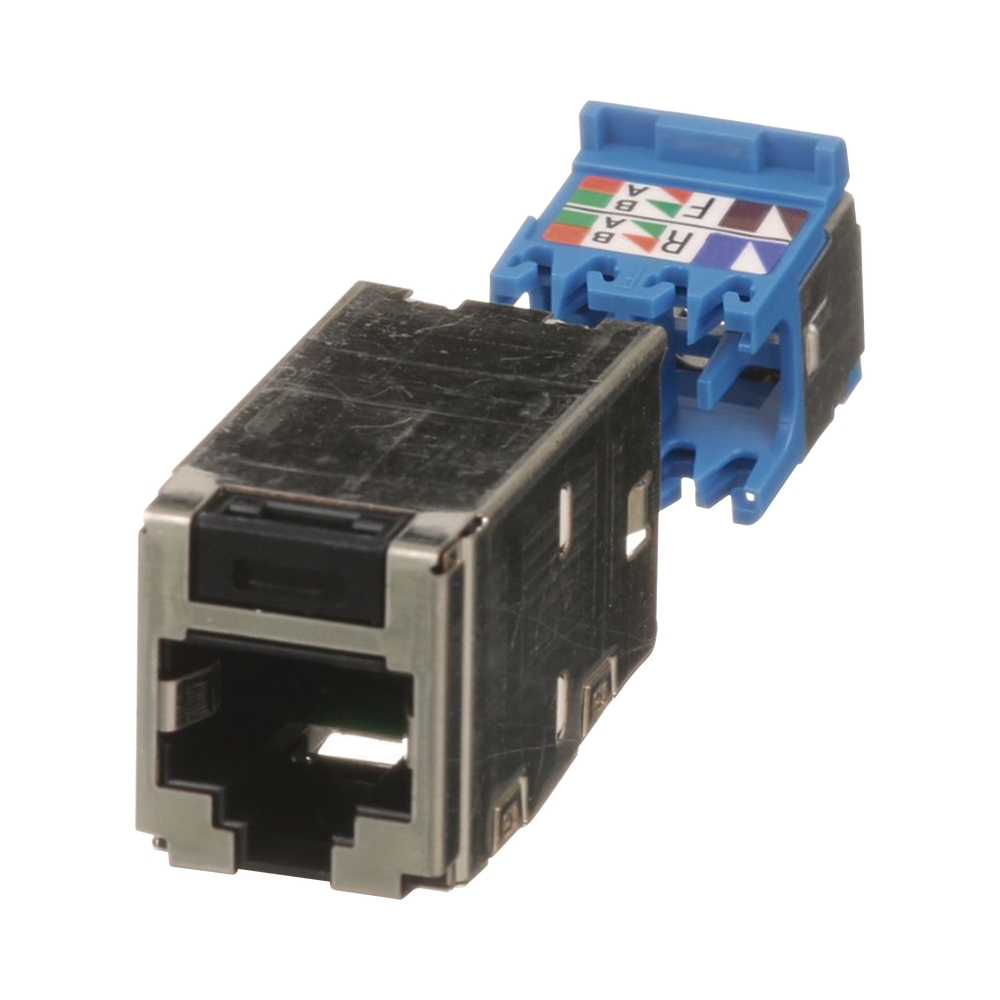 Conector Jack RJ45 Blindado, Estilo TG, Mini-Com, Categoría 6A, de 8 posiciones y 8 cables, Color Negro 5 Conector Jack RJ45 Blindado, Estilo TG, Mini-Com, Categoría 6A, de 8 posiciones y 8 cables, Color Negro - Imagen 5