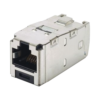 Conector Jack RJ45 Blindado, Estilo TG, Mini-Com, Categoría 6A, de 8 posiciones y 8 cables, Color Negro 9 Globaltecnoly CJS6X88TGY l