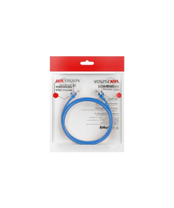 Cable de Parcheo (Patch Cord) / UTP / Cat. 6 (24 AWG) / 1 Metro / Color Azul / Ideal para PoE+ / Interior